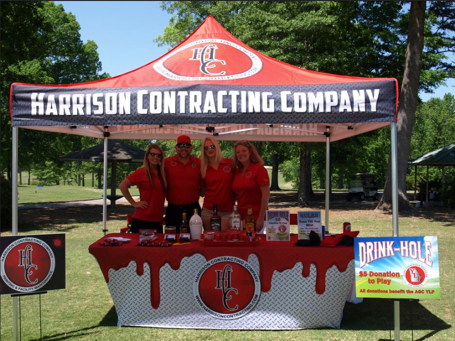 Harrison Contracting representing at an outdoor event