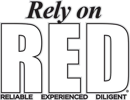 Rely on RED Footer Image