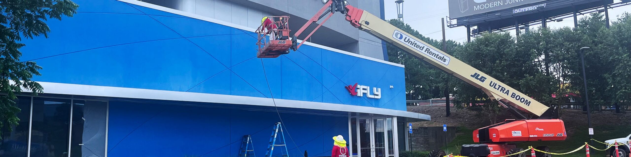 nationwide commercial painting| Commercial Painting - iFly | Harrison Contracting 